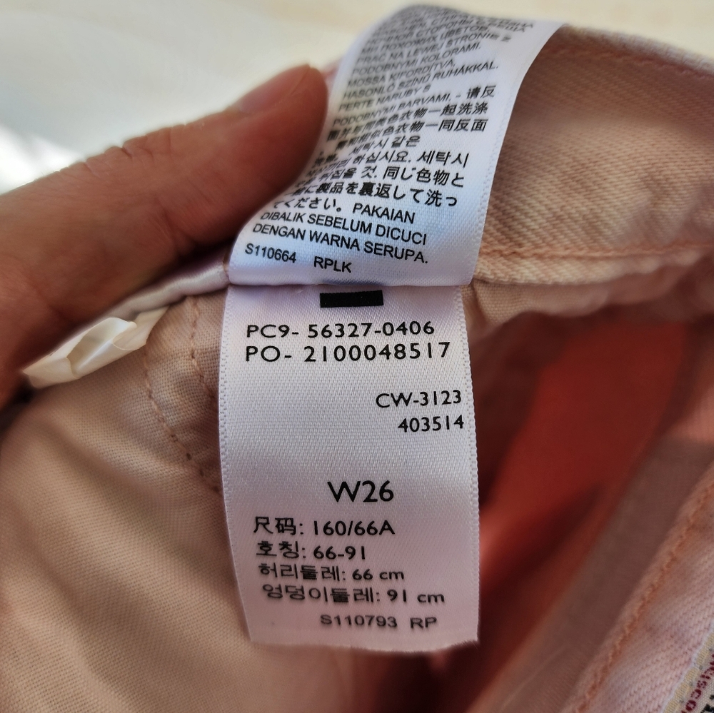Levi's 501 Mauve Pink Denim Shorts - Picture 11 of 13
